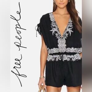 FREE PEOPLE Weila Embroidered Romper